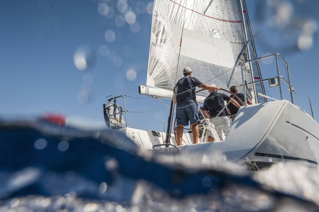 Yacht Crew At Sea