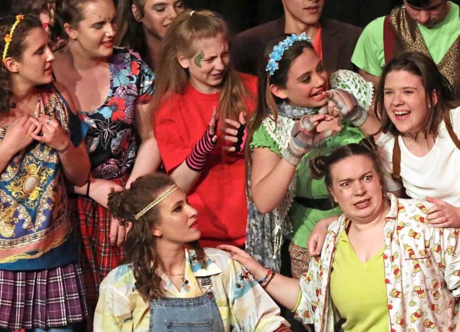 A group of young people performing in the Guernsey Eisteddfod Festival