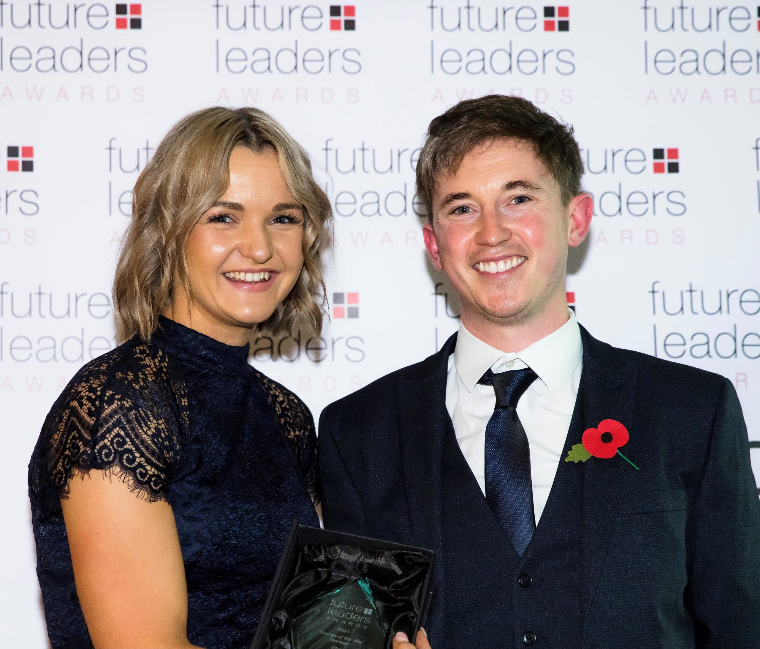 Jodie Travers with gentleman at Citywealth Future Leaders Award