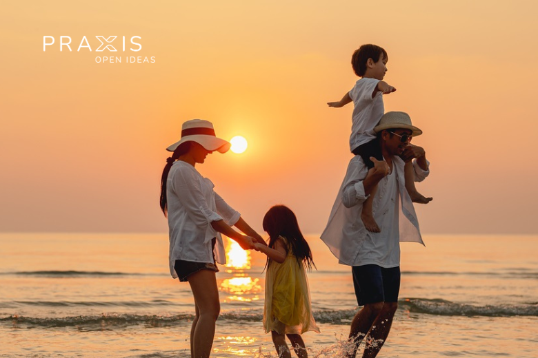 Generic Family On Beach